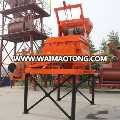 Double Horizontal Shaft Forced Mixer Hydraulic Pump Concrete Mixer