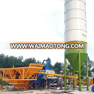 Simple Hopper Lift Dry Wet Mix 30m3 Stationary Readymix Mixer Concrete Batching Plant