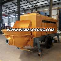 China Mini Portable Diesel Concrete Pump Trailer for Sale