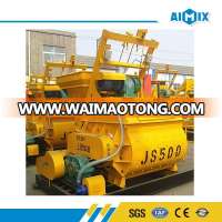 Good quality 1bag twin-shaft concrete mixer JS500 for sale