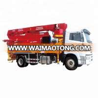 30m 32m 33m 35m 38m Small concrete boom pump with truck concrete pump with truck for sale!