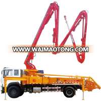 Hot Sale! JIUHE brand 4X2 chassis 35m small concrete pump truck concrete boom pump truck for sale!