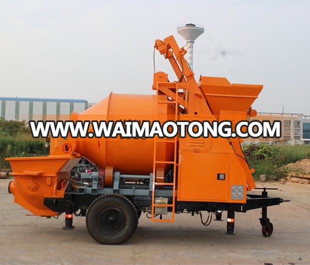 Portable concrete mixer and pump and concrete pump with diesel engine for sale